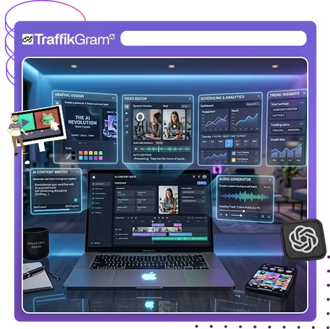 TraffikGram AI Review – Instagram Automation Problem Visual