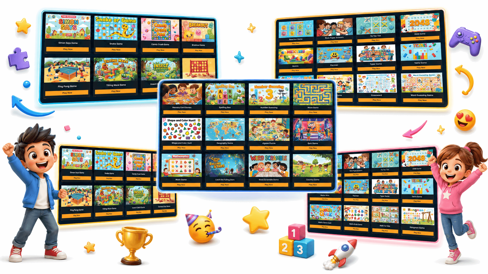 AI Kids Learning Game Builder branding and customization workspace